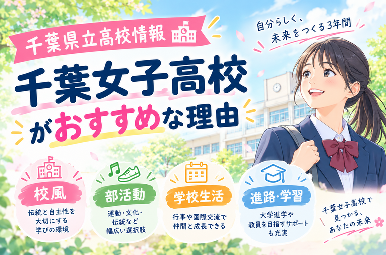 【千葉県立高校情報】千葉女子高校がおすすめな理由